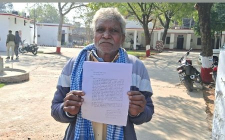 आरोपियों की गिरफ्तारी की मांग को लेकर पीड़ित ने एसपी को सौपी शिकायत