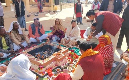 देवनगरी मंदरालालपुर के सूर्य मंदिर में भागवत कथा उपरांत  विशाल भंडारे का हुआ आयोजन