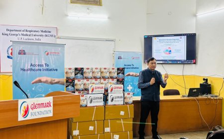 के.जी.एम.यू. के रेस्पिरेटरी मेडिसिन विभाग को दान में मिले 100 नेबुलाइजर