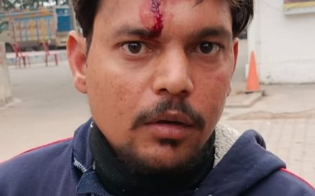 फास्ट फूड का ठेला लगाए दुकानदार को दबंगों ने धुनका