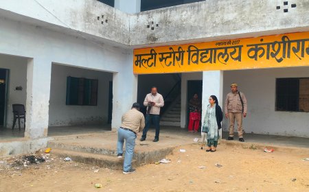 एस डी एम ने मल्टी स्टोरी विद्यालय का किया निरीक्षण