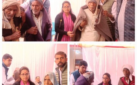 स्वर्गीय श्रीं हल्के सिंह महते की पुण्यतिथि पर कम्वल वितरण एवं भंडारे का हुआ आयोजन