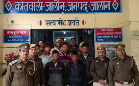 6 अन्तर्र जनपदीय अभियुक्तों को चोरी के 16 बकरे व बकरियां सहित किया गिरफ्तार