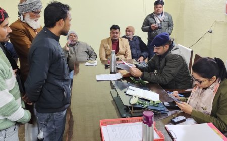 सम्पूर्ण समाधान दिबस में आयीं 18 शिकायते मौके पर 5 का निस्तारण