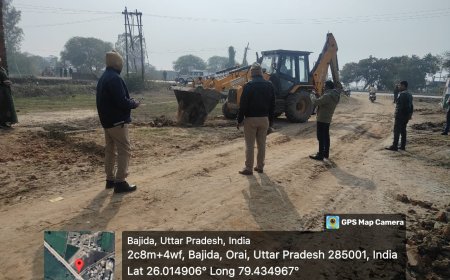 प्रशासन ने अवैध निर्माण पर चलाया बुलडोजर