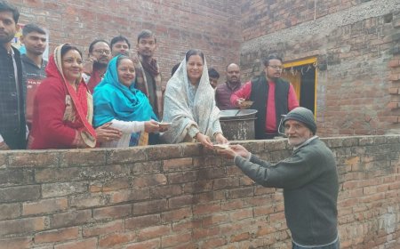 भाजपा संगठन द्वारा मकर संक्रांति पर समरसता भोज का किया आयोजन