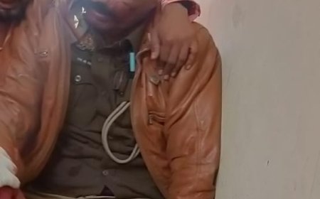 ट्रक की टक्कर से दरोगा हुआ गंभीर घायल