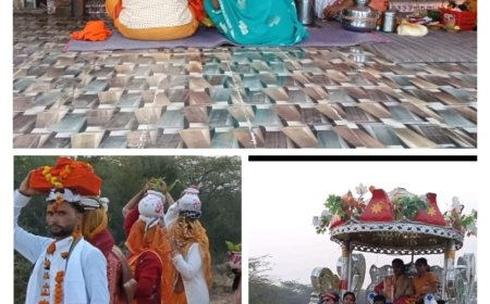 श्रीमद् भागवत महापुराण प्रारंभ से पूर्व निकली भव्य शोभा यात्रा