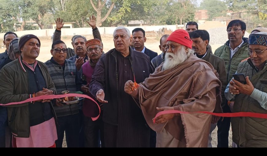 बनखंडी मंदिर में भक्तों के लिए बसेरा टीन सेट का हुआ लोकार्पण