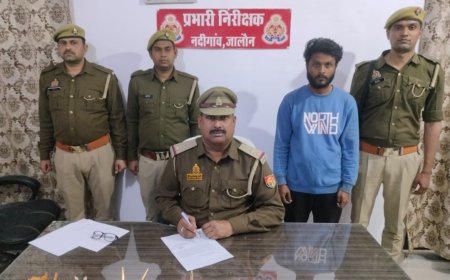 पुलिस ने एक अभियुक्त को तमंचा एवं दो जिन्दा कारतूस के साथ किया गिरफ्तार