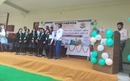 विवेकानंद द ग्लोबल स्कूल में वार्षिक खेलकूद प्रतियोगिता में विजेता छात्रों का किया गया सम्मानित