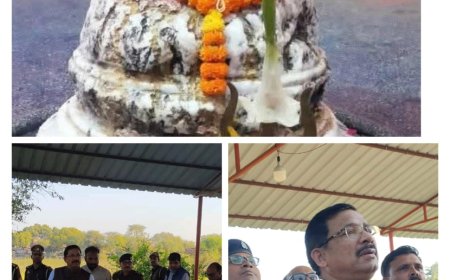 प्राचीन भूरेश्वर मंदिर का जिलाधिकारी व पुलिस अधीक्षक ने किया निरीक्षण