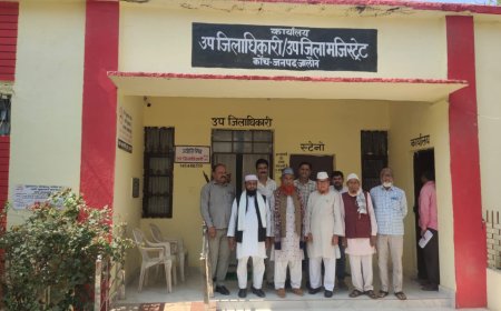 माहे रमजान को लेकर तंजीम गुलामाने मुस्तफ़ा सोसायटी ने एस डी एम को 4 सूत्रीय ज्ञापन सौंपा