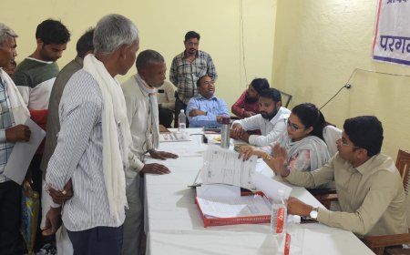 सम्पूर्ण समाधान दिबस में आयीं 18 शिकायते मौके पर 7 का निस्तारण