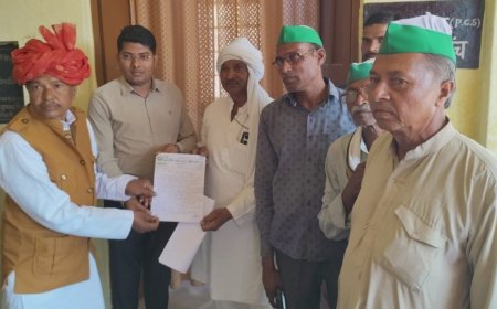 भा कि यू ने मासिक बैठक कर 9 सूत्रीय ज्ञापन एस डी एम को सौंपा