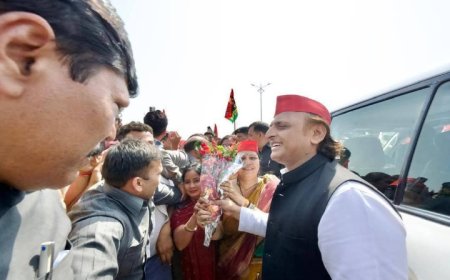 सपा राष्ट्रीय अध्यक्ष का सैकड़ों सपाईयों ने किया स्वागत