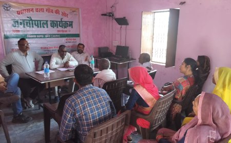 ग्राम पडरी में जन चौपाल का हुआ आयोजन