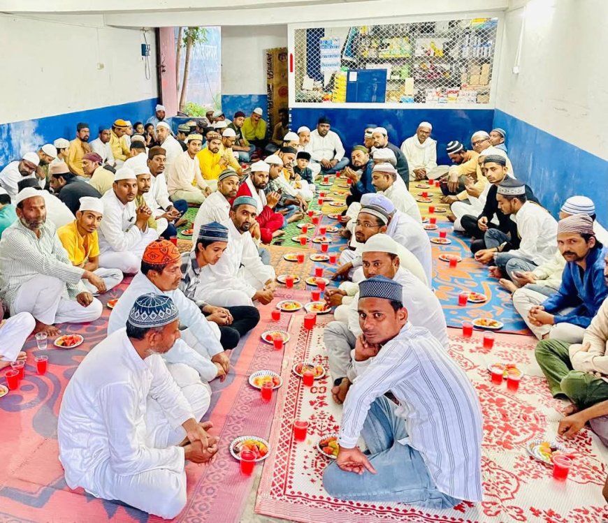 रोजा इफ्तार कर मांगी गई अमन चैन की दुआ