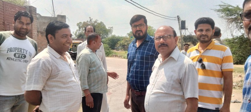 घरों के ऊपर से निकली हाईटेंशन लाइन को हटाने का हुआ सर्वे