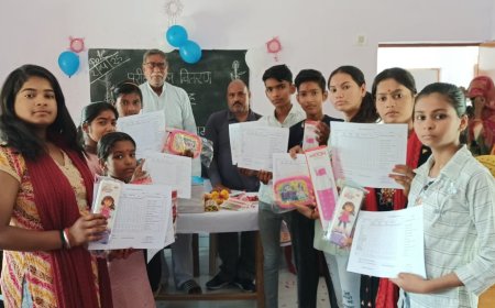 उच्च प्राथमिक विद्यालय पड़री में पुरस्कार वितरण समारोह का हुआ आयोजन