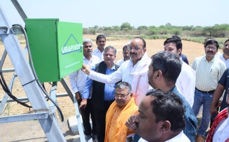सेंट्रल पीवेट ड्रिप इरीगेशन सिस्टम मॉडल पूरे उत्तर प्रदेश के लिए बनेगा नज़ीर - मनोज कुमार सिंह