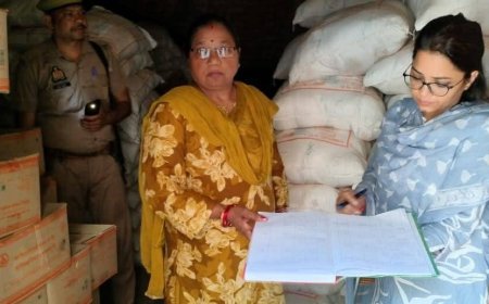 आंगनबाड़ी केंद्र पर अनियमिता मिलने पर एसडीएम ने सीडीपीओ को दिया नोटिस