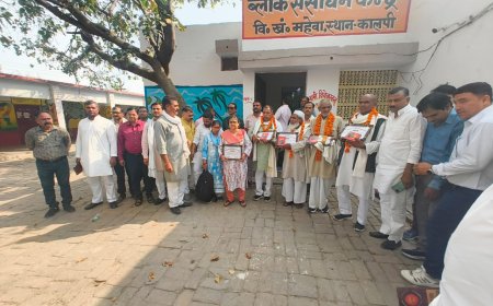 बीआरसी में सेवा निवृत शिक्षक सम्मान समारोह हुआ आयोजित