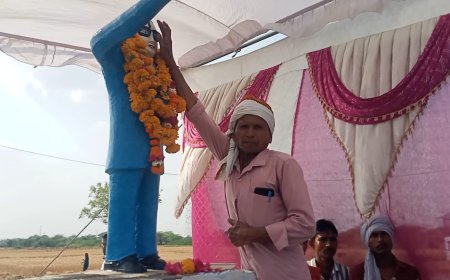 भारतीय संविधान के जनक' डॉ. भीम राव अंबेडकर का धूमधाम से मना जन्मदिवस