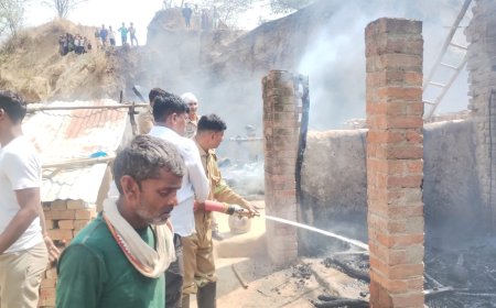 3 अलग-अलग स्थानो में आग लगने से दमकल कर्मी बने चकरघिन्नी