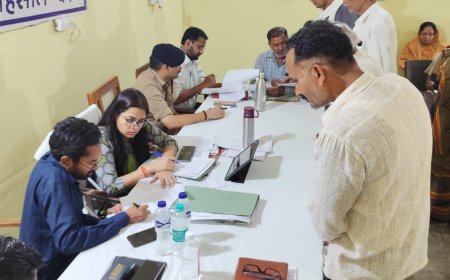 सम्पूर्ण समाधान दिबस में आयीं 18 शिकायते मौके पर 5 का निस्तारण