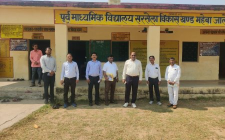 उप शिक्षा निदेशक ने विद्यालयों में समग्र शिक्षा योजना की हकीकत देखी