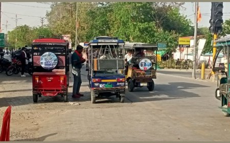 ई-रिक्शा चालकों के खिलाफ शहर में नहीं दिख रहा अभियान का असर