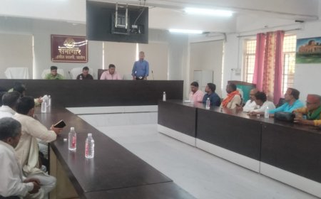 एसडीएम-जिला कृषि अधिकारी के साथ किसानों-प्रधानों की बैठक संपन्न