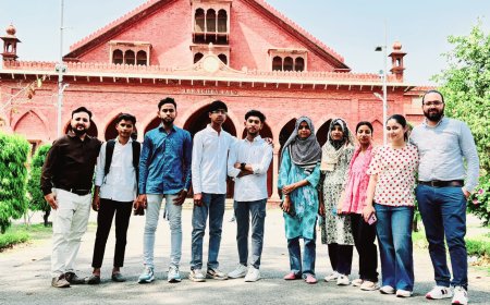 कालपी के विधार्थियों ने अलीगढ़ यूनिवर्सिटी में दी प्रवेश परीक्षा