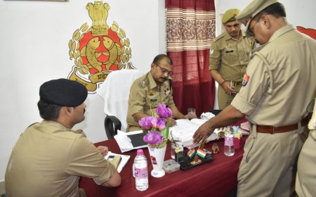 एस पी ने कैलिया थाने का किया वार्षिक निरीक्षण