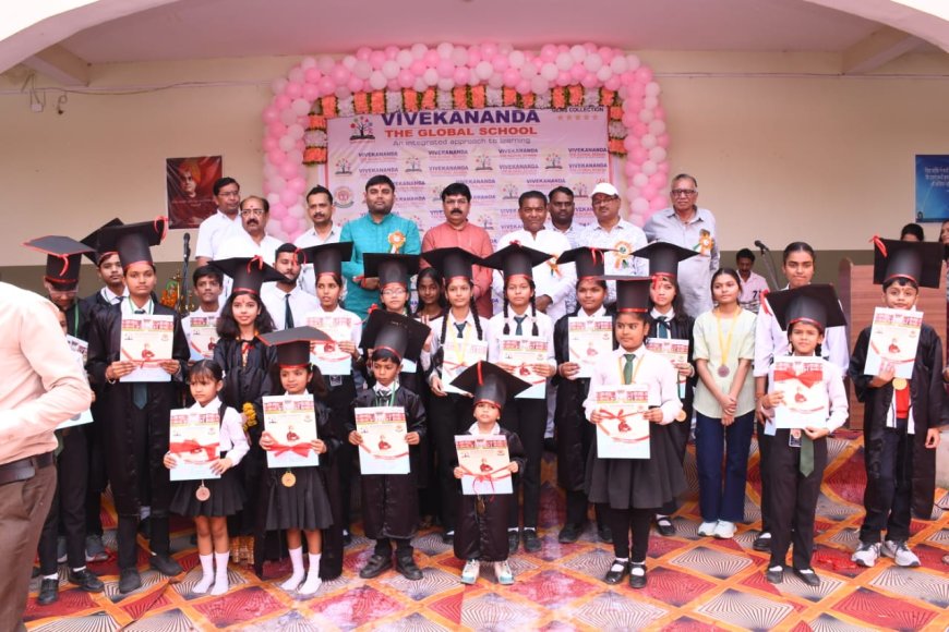 विवेकानंद द ग्लोबल स्कूल में घोषित किये गए परीक्षा परिणाम