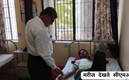 सी एम ओ ने किया सामुदायिक स्वास्थ्य केंद्र का औचक निरीक्षण