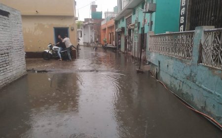 बे मौसम की बारिश ने ही खोली नगर पालिका की सफाई अभियान की पोल