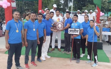 12 किमी क्रॉस कंट्री रेस में जालौन पुलिस ने लहराया परचम