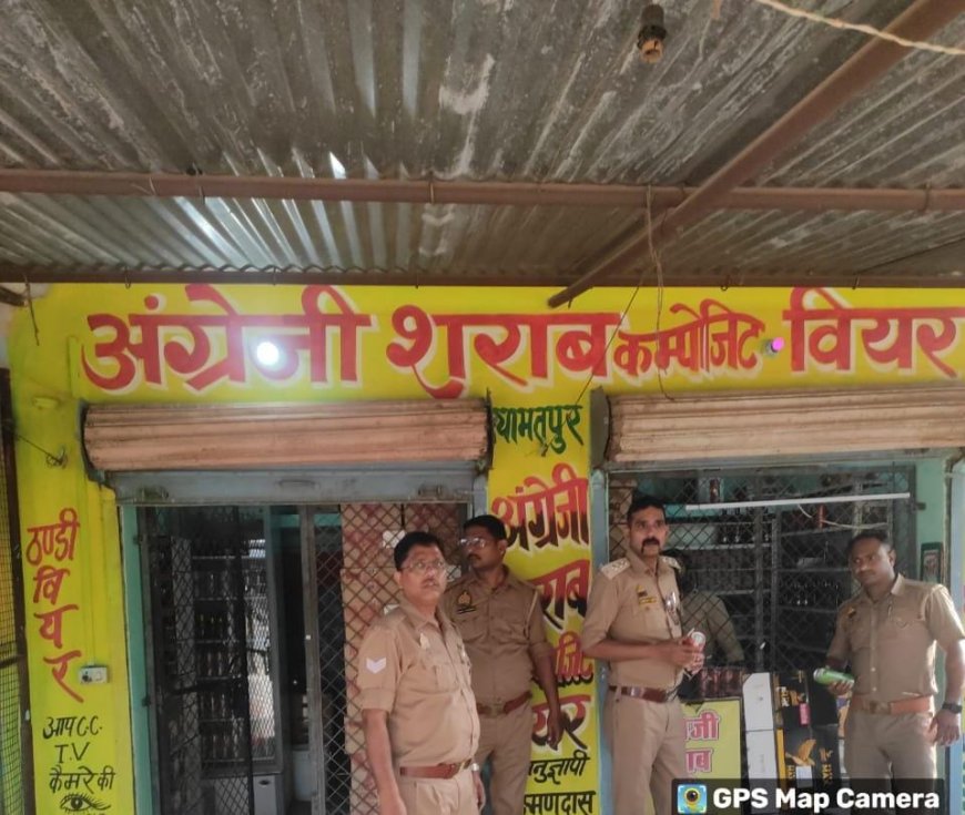 आवकारी तथा पुलिस विभाग ने दुकानदारों को दी सख्त चेतावनी
