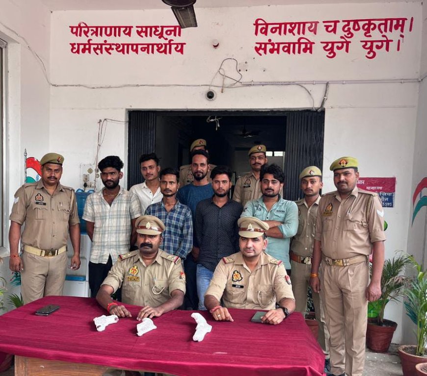 पुलिस को मिली बड़ी सफलता अवैध तमंचा संग पकड़े गए अभियुक्त