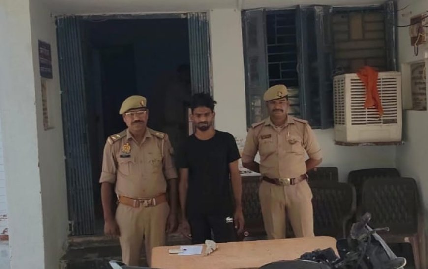 चोरी की मोटर साइकिल सहित पकड़ा गया इनामिया बदमाश