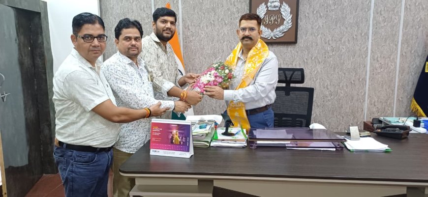 डीआईजी से व्यापारियों के प्रतिनिधिमंडल ने भेंट कर सुरक्षा पर की चर्चा