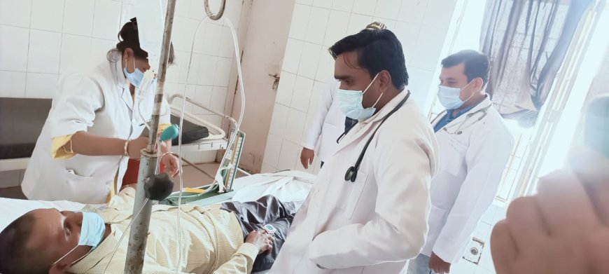 सीएचसी में मार्क ड्रिल करके कोरोना मरीज का उपचार का प्रदर्शन