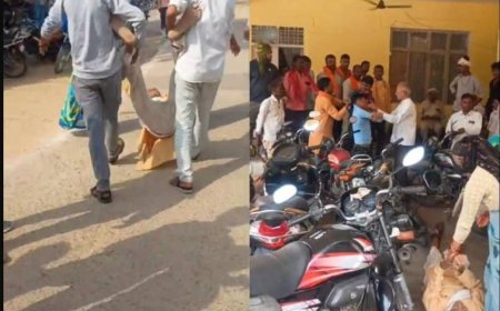 जमीन बेचने रजिस्ट्री कार्यालय पहुंचे बुजुर्ग को परिजनों ने पीटा