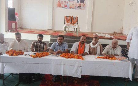 मोदी सरकार के सेवा सुशासन गरीब कल्याण के 11 वर्ष के विकसित भारत संकल्प सभा का आयोजन