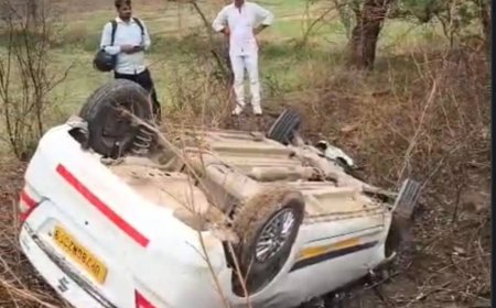 रफ्तार का कहर -  कार ने बाइक में मारी टक्कर, एक की मौत