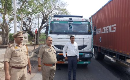 अवैध बालू लदे 5 ओवरलोड ट्रकों को पकड़कर किया सीज