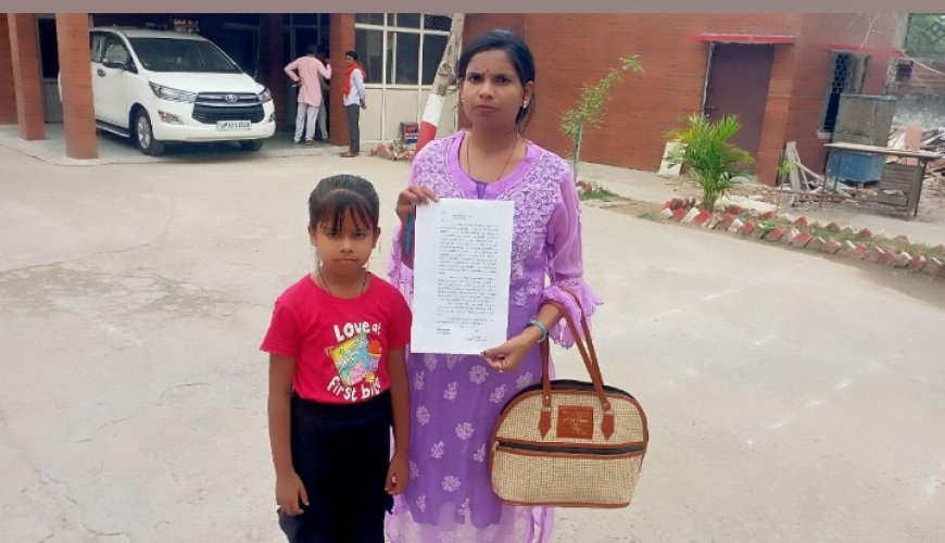बिधवा महिला के प्लाट पर दबंगों ने जमाया जबरन कब्जा