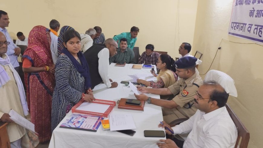 सम्पूर्ण समाधान दिबस में आयीं 18 शिकायते मौके पर 4 का निस्तारण